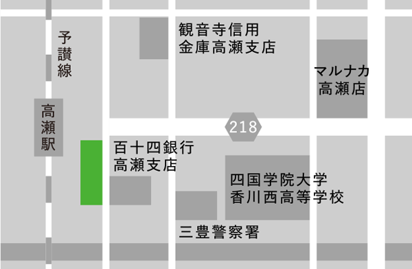 西讃観光株式会社 高瀬営業所の地図