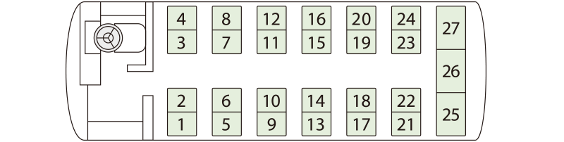 27席 座席図